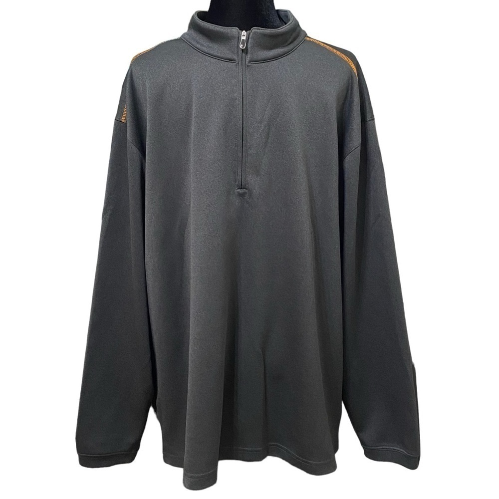 Pebble Beach Charcoal Gray Quarter Zip Golf Pullover Jacket XXL